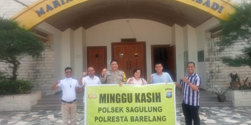 Guna Menampung Aspirasi Masyarakat, Polsek Sagulung Gelar Minggu Kasih Di Gereja Katolik Maria Bunda Pembantu