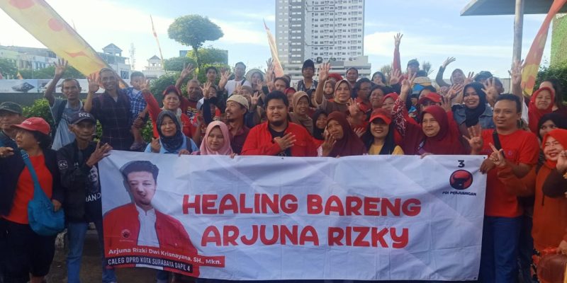 Healing Bareng Arjuna Rizky Caleg PDIP Warga Pulo Wonokromo Wetan Rekreasi Wisata