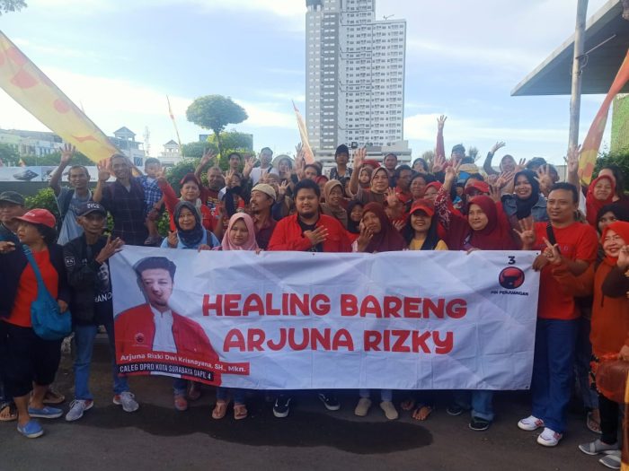 Healing Bareng Arjuna Rizky Caleg PDIP Warga Pulo Wonokromo Wetan Rekreasi Wisata