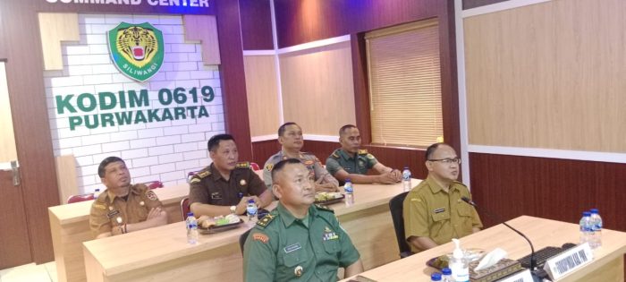 Antisipasi Dampak Perubahan Iklim Global, Polres Purwakarta Ikuti Komsos Bersama TNI AD
