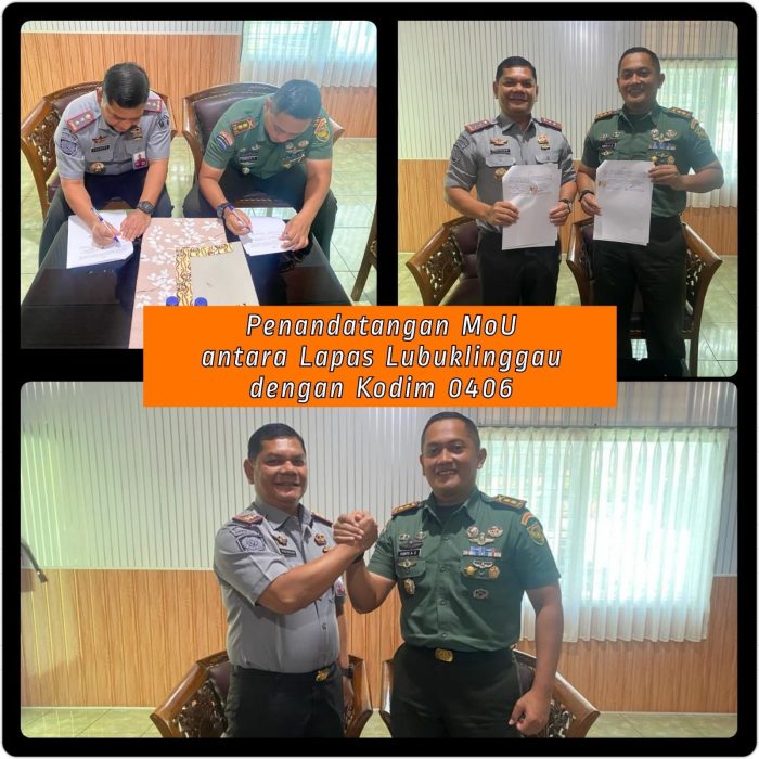 Lapas Lubuklinggau Lakukan MoU Dengan Dandim Lubuklinggau