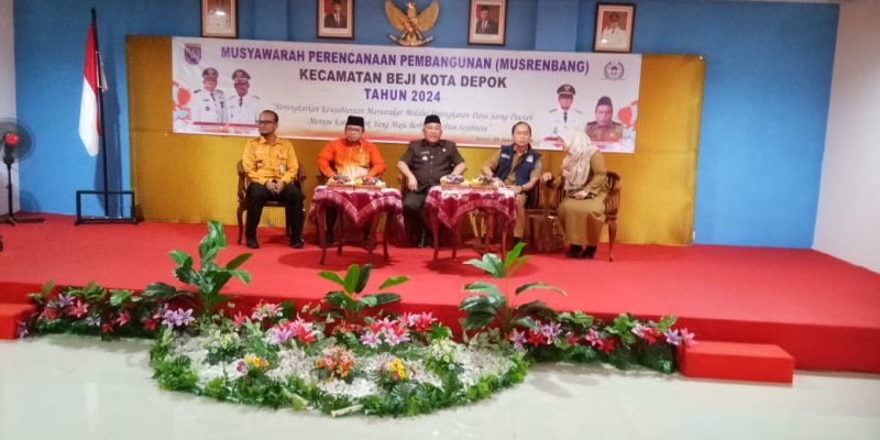 Walikota Depok DR.KH.Mohammadis MA Membuka Mesrembang Tingkat Kecamatan Beji Depok