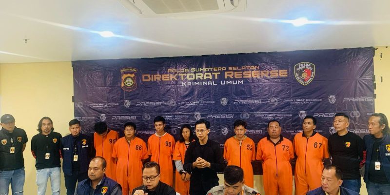Sempat Viral, 7 Pelaku Curas Sadis Yang Lukai Nasabah Bank Dibekuk Tim Jatanras Krimum Polda Sumsel