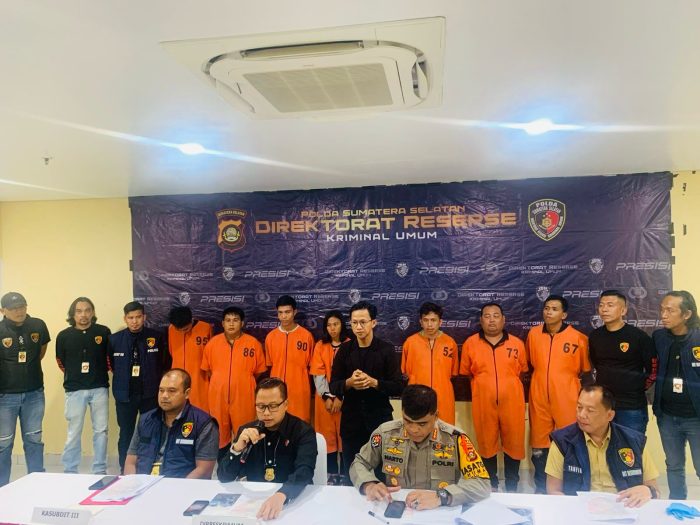 Sempat Viral, 7 Pelaku Curas Sadis Yang Lukai Nasabah Bank Dibekuk Tim Jatanras Krimum Polda Sumsel