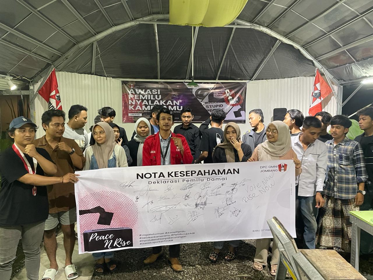 Awasi Pemilu Nyalakan Kameramu! Sikap Demokrasi GMNI Jombang Hadapi Pemilu 2024