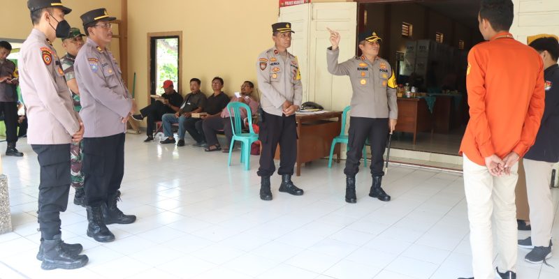 Kapolres Nganjuk Pastikan Logistik Pemilu 2024 Aman Jelang Penghitungan Tingkat PPK