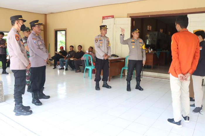 Kapolres Nganjuk Pastikan Logistik Pemilu 2024 Aman Jelang Penghitungan Tingkat PPK