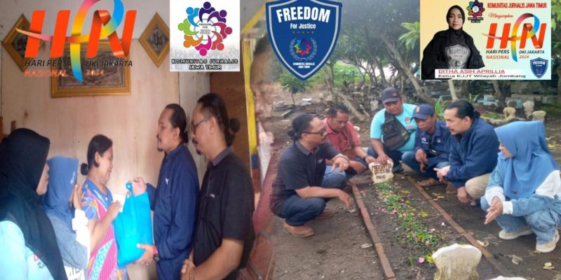 Peringati HPN, KJJT Jombang Datangi Keluarga Wartawan Korban Pembunuhan