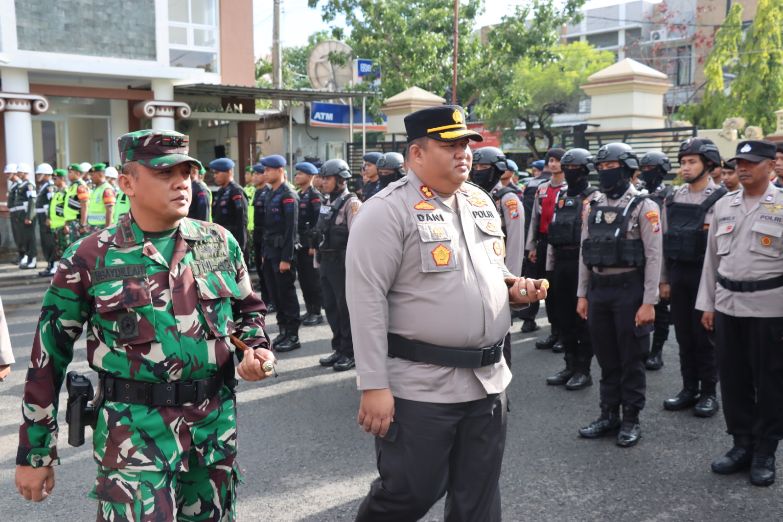 Apel Gelar Pasukan Patroli Skala Besar TNI-POLRI, Inilah Beberapa Penekanan Kapolres Pamekasan