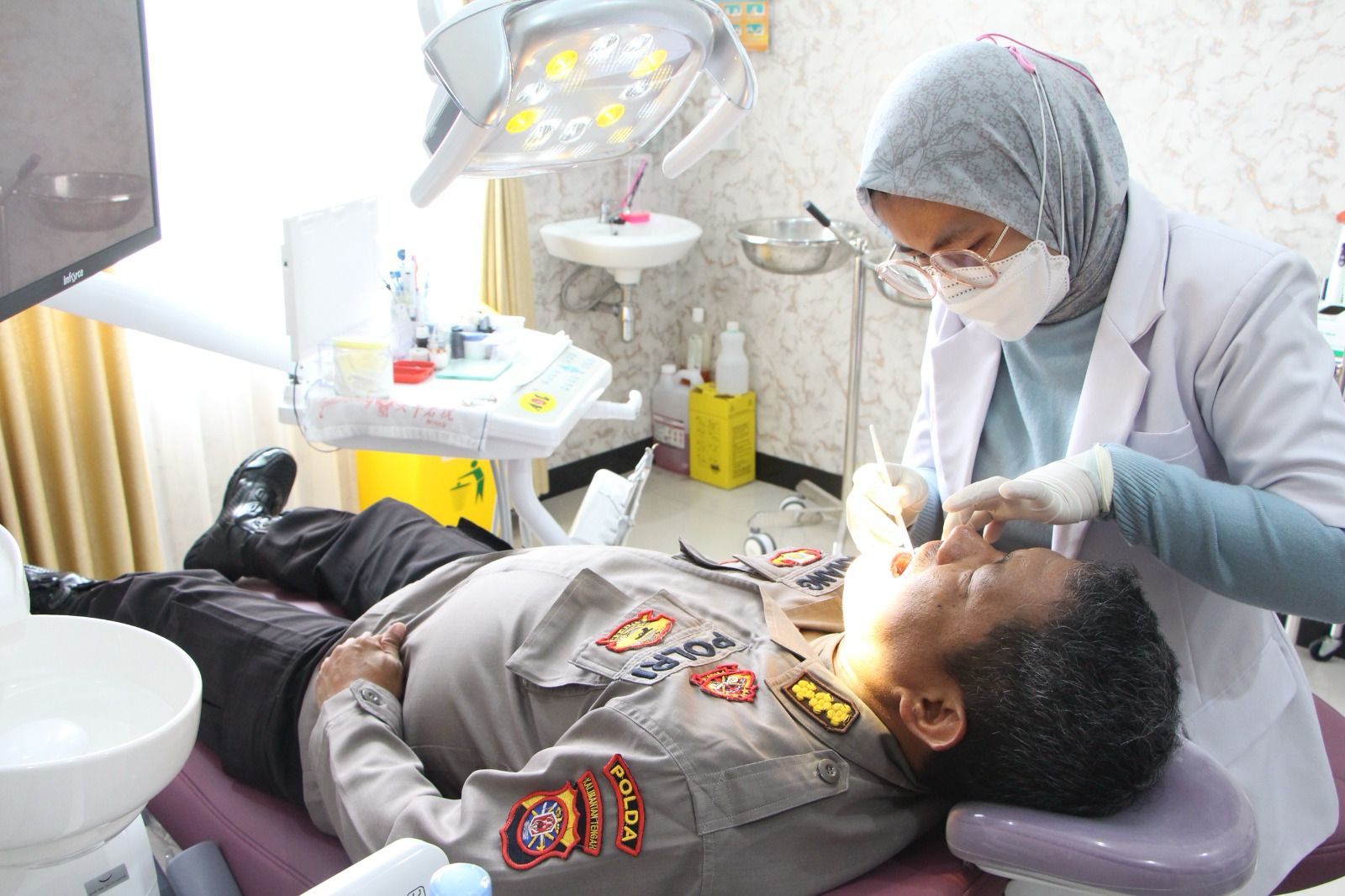 PJU Polda Kalteng Jalani Pemeriksaan Kesehatan Berkala Di Rumkit Bhayangkara