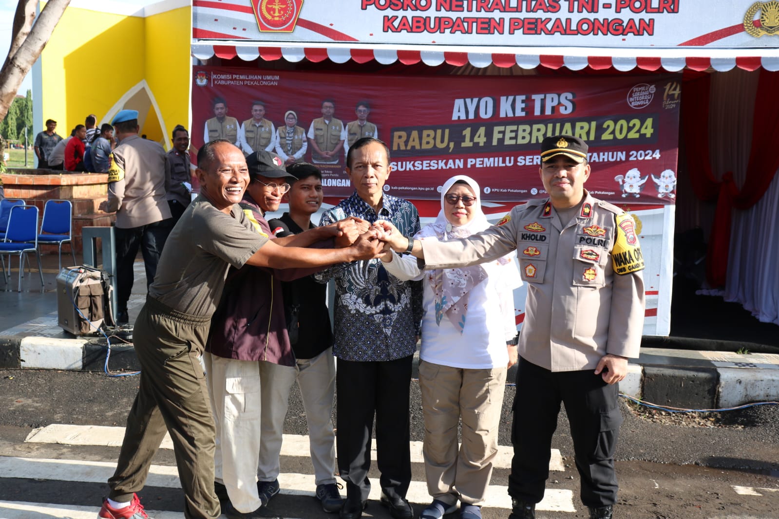 KPU Bersama Pemda, TNI-Polri dan Bawaslu Sosialisasikan Hari Pemungutan Suara Pemilu 2024