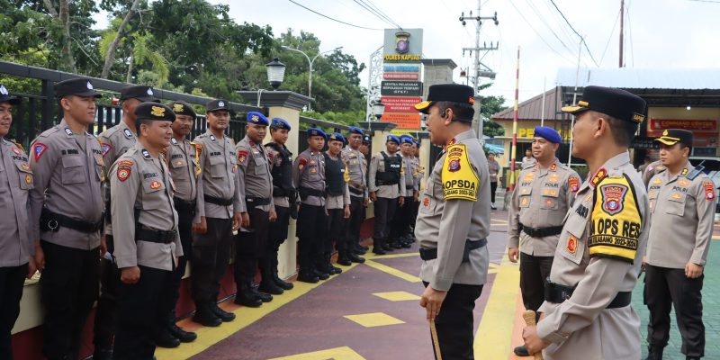 Kapolda Kalteng Laksanakan Pengecekan Kesiapan Pemilu 2024 di Polres Kapuas