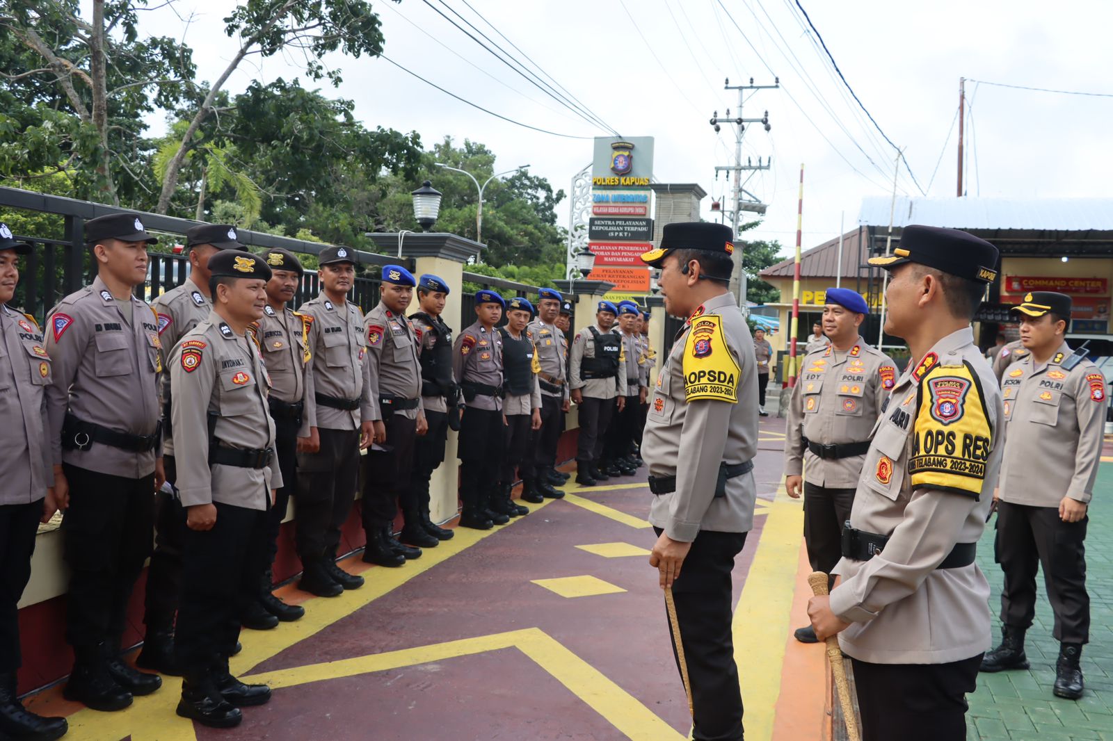 Kapolda Kalteng Laksanakan Pengecekan Kesiapan Pemilu 2024 di Polres Kapuas