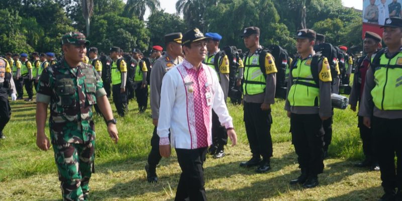 Apel Gelar Pasukan, 600 Personel Gabungan Siap Amankan TPS Pemilu 2024