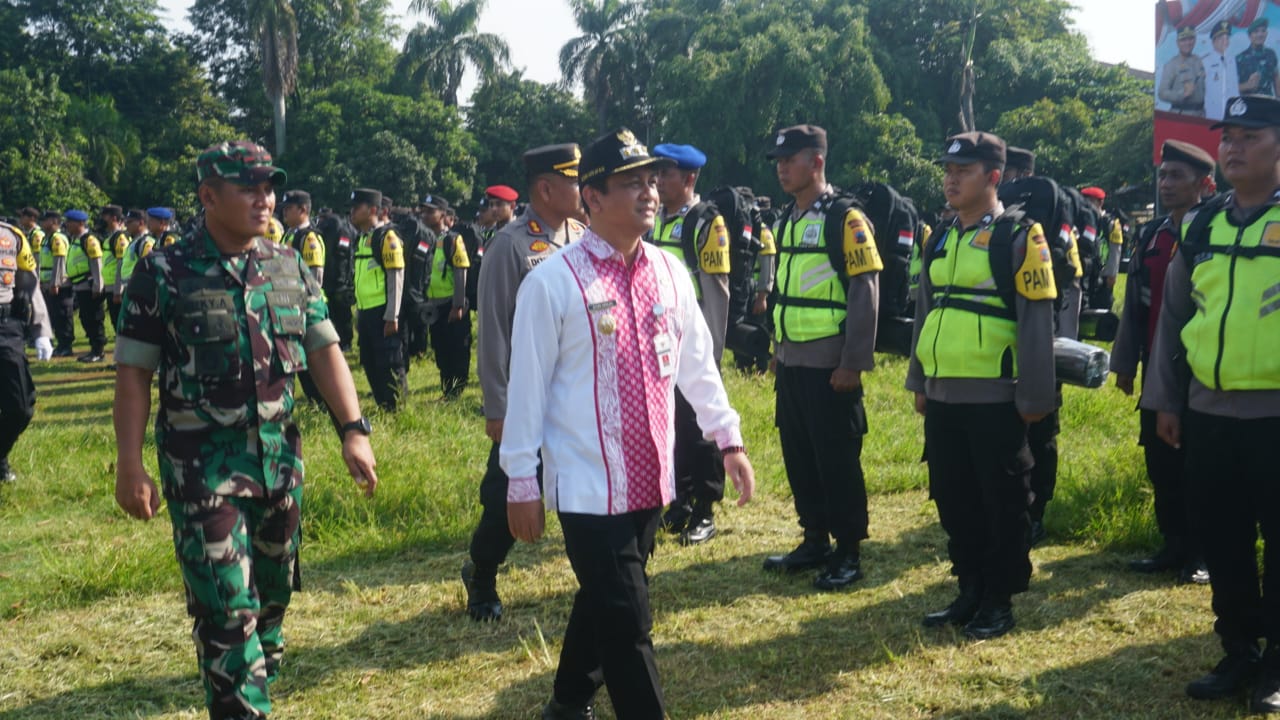 Apel Gelar Pasukan, 600 Personel Gabungan Siap Amankan TPS Pemilu 2024