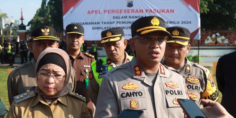Kesiapan Pengamanan Pemungutan Suara, Polres Batang Laksanakan Apel Gelar Pasukan