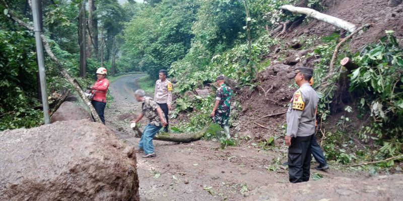 Akses Jalan Karanganyar – Lebakbarang Terputus Akibat Longsor