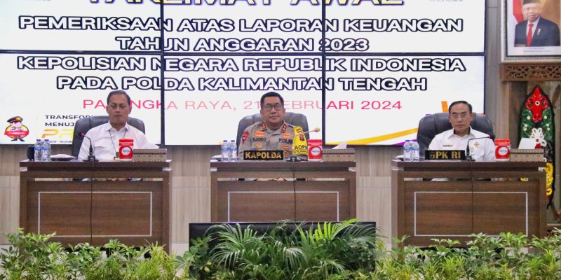 Kapolda Pimpin Entry Meeting Pemeriksaan BPK RI di Polda Kalteng