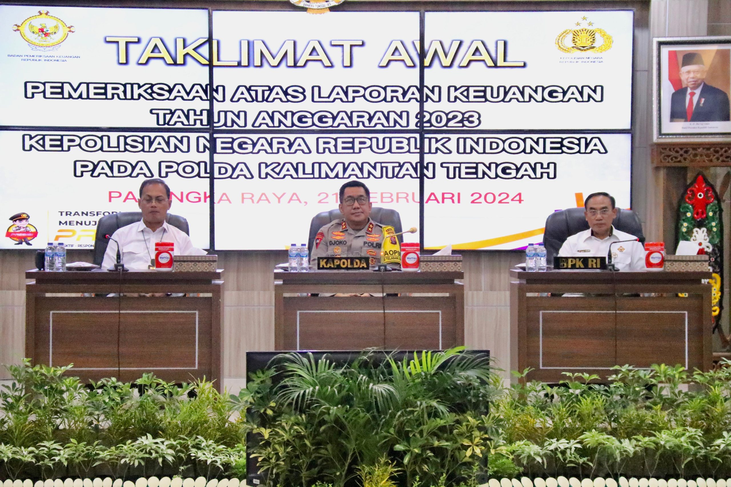 Kapolda Pimpin Entry Meeting Pemeriksaan BPK RI di Polda Kalteng