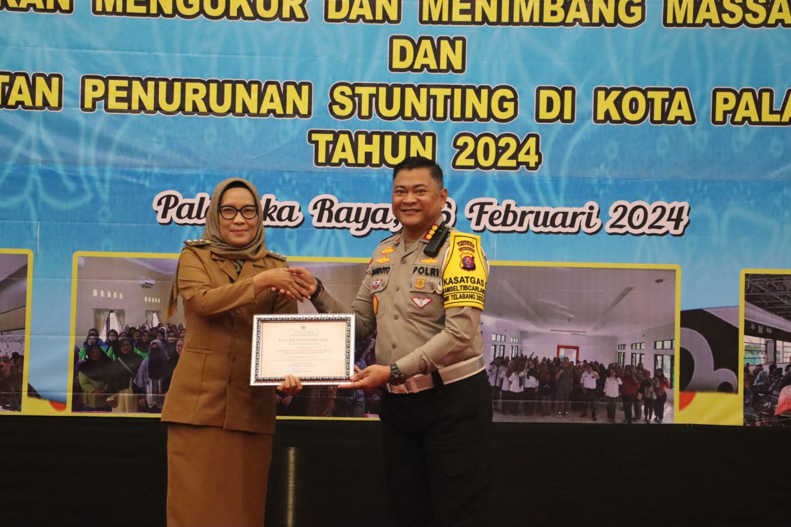 Dirlantas Polda Kalteng Terima Penghargaan Walikota Palangka Raya