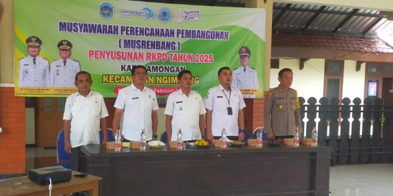 Sukseskan Prioritas Pembangunan Melalui Musrenbang RKPD Tahun 2025 Kecamatan Ngimbang Digelar
