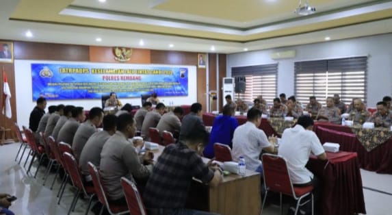 Ops Keselamatan Candi 2024, Wakapolres Rembang Buka Latihan Pra Operasi