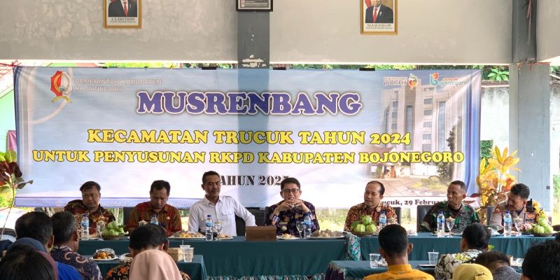 Musrenbang Kecamatan Trucuk Digelar, Pj Bupati Bojonegoro: Ciptakan Kegiatan yang Produktif