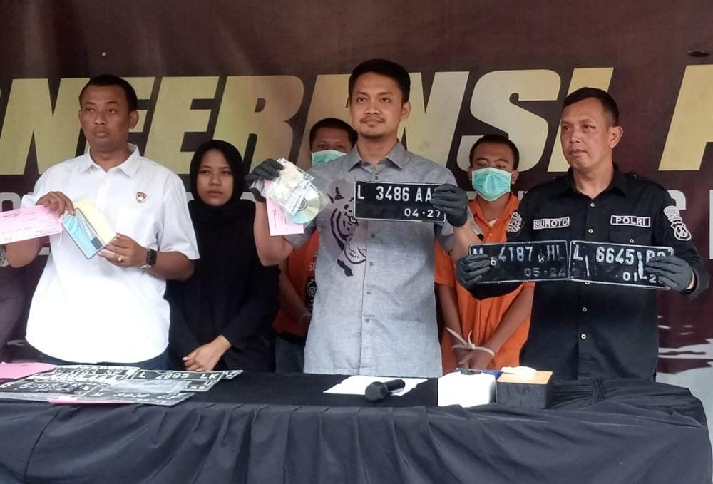 Jatanras Satreskrim Polres Pelabuhan Tanjung Perak Berhasil Ungkap Sindikat Pelaku Curanmor