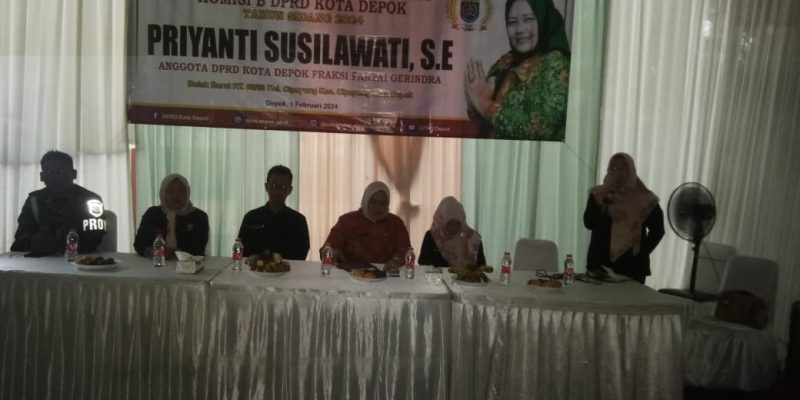 Primayanti Sosilawati  SE Sosialisasi Tugas Dan Wewenang Komisi B.DPRD Kota Depok