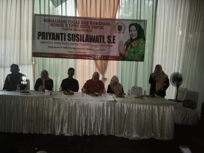 Primayanti Sosilawati  SE Sosialisasi Tugas Dan Wewenang Komisi B.DPRD Kota Depok