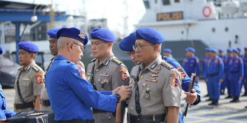 Upacara Pelantikan Sertijab di Pimpin Langsung Kakorpolairud Baharkam Polri Irjen Pol M. Yassin Kosasih