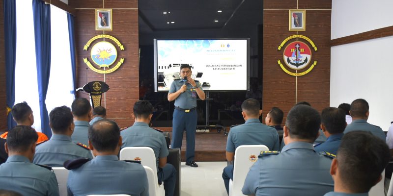 Tingkatkan Wawasan Kemaritiman Lantamal IV Batam Gelar Sosialisasi Batas Maritim