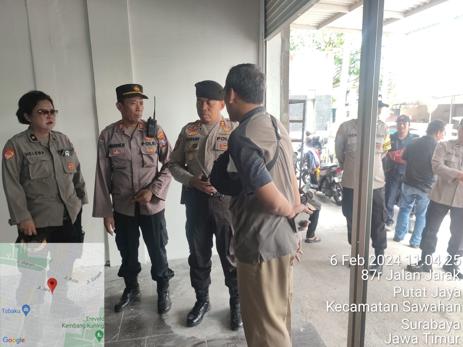 Memastikan Logistik Pemilu Di PPK Aman Polrestabes Surabaya Lakukan Assesment