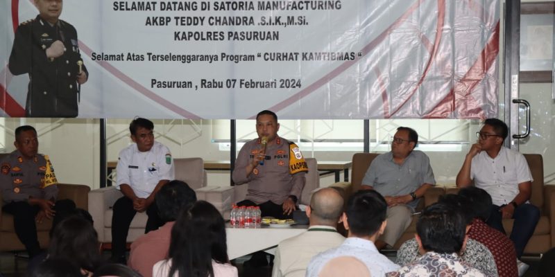 Ciptakan Pemilu Kondusif Kapolres Pasuruan Gelar Curhat Kamtibmas Dan Silaturahmi Ke Tokoh Agama