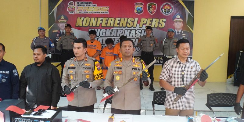 Polisi Berhasil Amankan Tujuh Tersangka Pelaku Pengeroyokan Antar Kelompok Di Sidoarjo