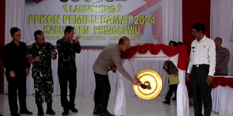 Pekon Tambahrejo Di Launching Menjadi Desa Pemilu Damai Di Kabupaten Pringsewu