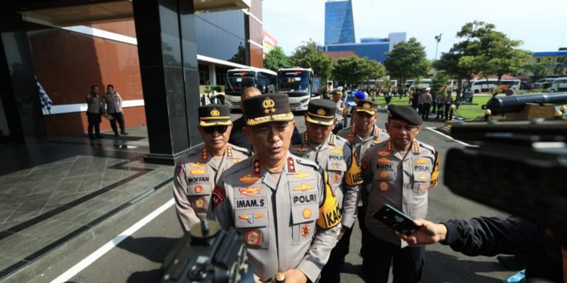 Kapolda Jatim Berangkatkan 1.013 Personel BKO Amankan Pemilu 2024