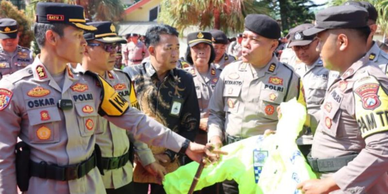 Pergeseran 320 Personel Polres Batu Untuk Pengamanan Lokasi TPS