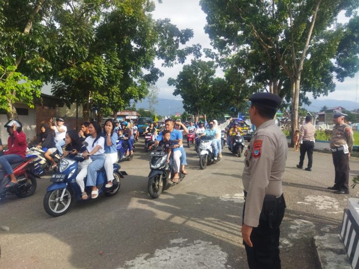 Polres Kotamobagu Cegah Aksi Konvoi Sigap Kawal Mobilisasi Massa