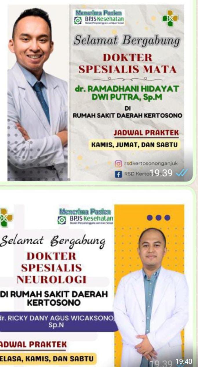 Rumah Sakit Daerah Kertosono Bekolaborasi Dengan Tergabungnya Para Dokter Spesialis