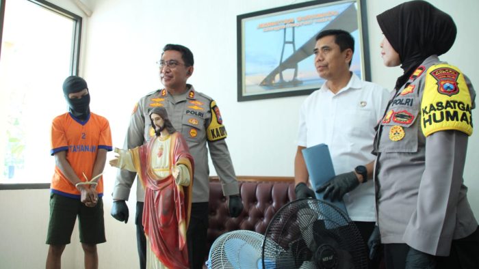 Pria Nekat Maling Di Gereja Akhirnya Di Tangkap Polres Bangkalan