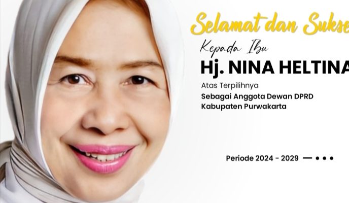 Caleg Incumben Anggota Dewan DPRD Kabupaten Purwakarta Dapil VI hj.Nina Heltina Raih Kemenangan Suara Tertinggi