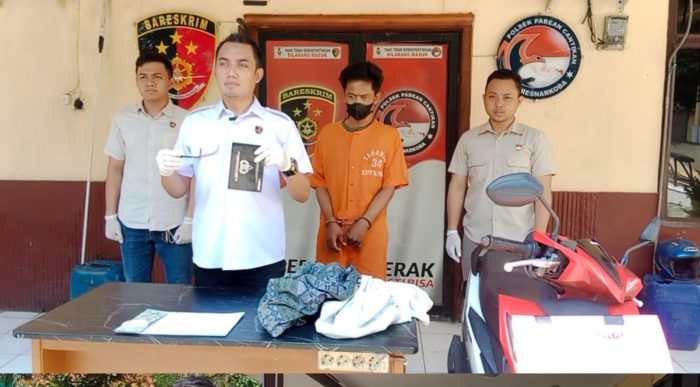 Unit Reskrim Polsek Pabean Cantikan Polres Tanjungperak Amankan Pelaku Residivis Curanmor
