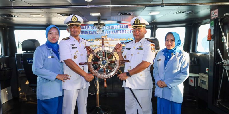 Gelar Pisah Sambut, Pergantian Pucuk Pimpinan Satuan Kapal Patroli Lantamal IV Batam