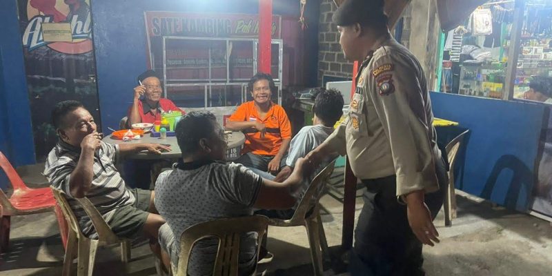 Cegah Aksi Kejahatan, Polsek Sei Beduk Gelar Patroli Cipkon dan Sampaikan Himbauan Kamtibmas