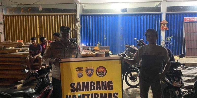 Berikan Rasa Aman dan Cegah Tindak Kriminal, Batara Biru Polsek Sei Beduk Gelar Patroli