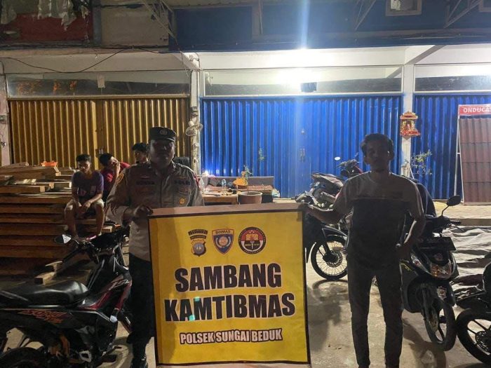 Berikan Rasa Aman dan Cegah Tindak Kriminal, Batara Biru Polsek Sei Beduk Gelar Patroli