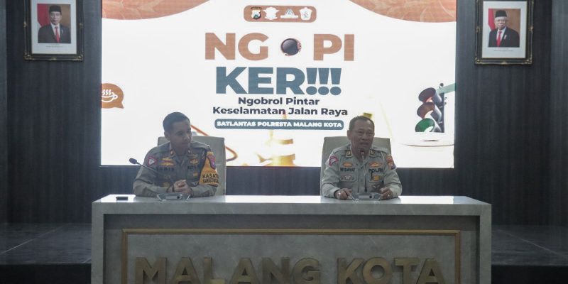 ‘Ngopi Ker’ Bersama Awak Media, Polresta Malang Kota Bahas Solusi Atasi Balap Liar