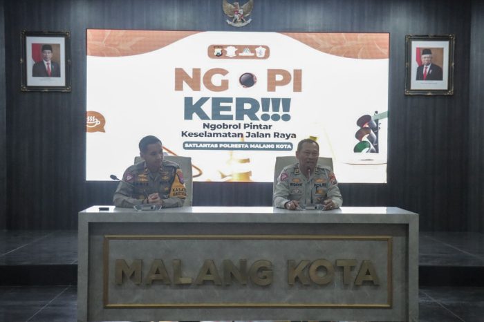 ‘Ngopi Ker’ Bersama Awak Media, Polresta Malang Kota Bahas Solusi Atasi Balap Liar