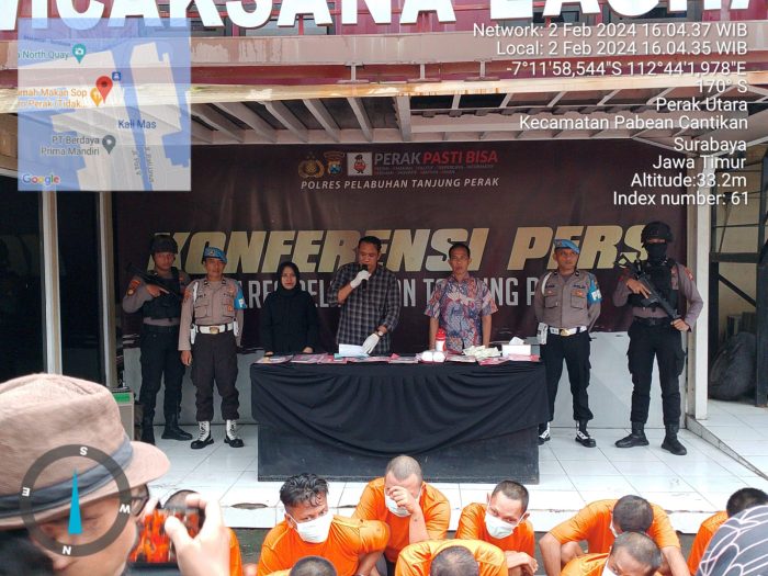 Awal Tahun 2024 Satresnarkoba Polres Pelabuhan Tanjung Perak Surabaya Berhasil Menangkap 42 Tersangka Dan Amankan 46.25 Gram Jenis Sabu
